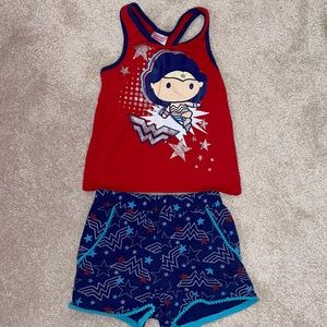 Wonder Woman themed summer outfit